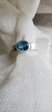 Load image into Gallery viewer, Swiss Blue Topaz Sterling Silver Ring
