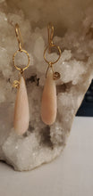 Load image into Gallery viewer, Simon &amp; LuLu Pink Opal and Gold Filled Earrings
