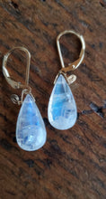 Load image into Gallery viewer, Simon &amp; Lulu Rainbow Moonstone gold filled er
