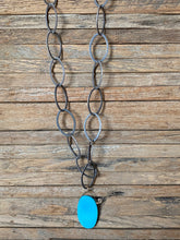 Load image into Gallery viewer, Simon &amp; Lulu Turquoise Large-Link Chain Necklace
