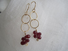Load image into Gallery viewer, Simon &amp; LuLu Ruby Gold-Filled Earrings
