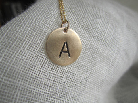 Simon & LuLu Gold-Filled Initial Charm Necklace