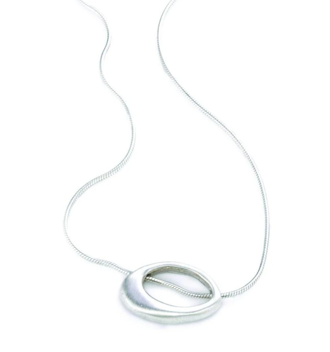 Philippa Roberts Open Oval Sterling Silver Necklace