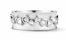 Load image into Gallery viewer, Dana David Scribble Cluster Band 18K  White Gold
